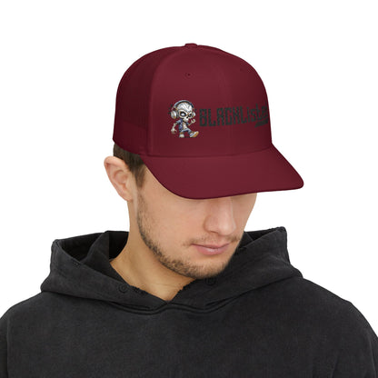 BL Logo Street Bones Embroidered Snapback Trucker Cap