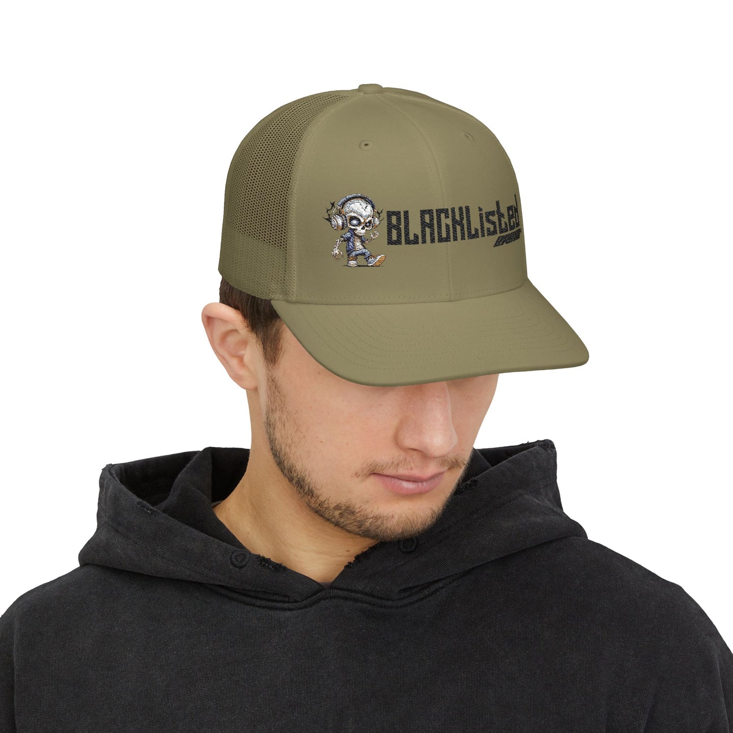 BL Logo Street Bones Embroidered Snapback Trucker Cap