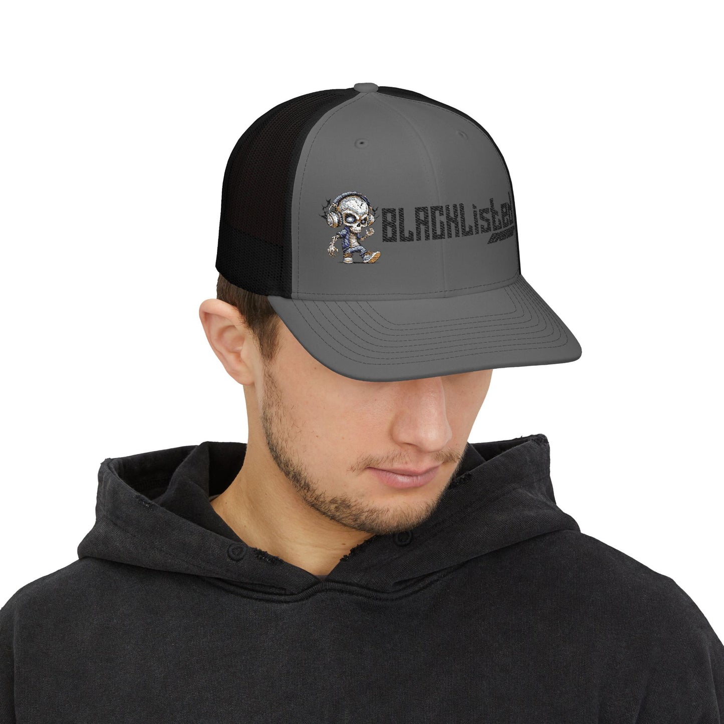 BL Logo Street Bones Embroidered Snapback Trucker Cap