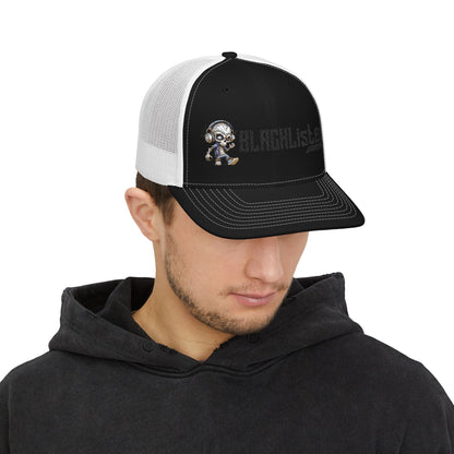 BL Logo Street Bones Embroidered Snapback Trucker Cap